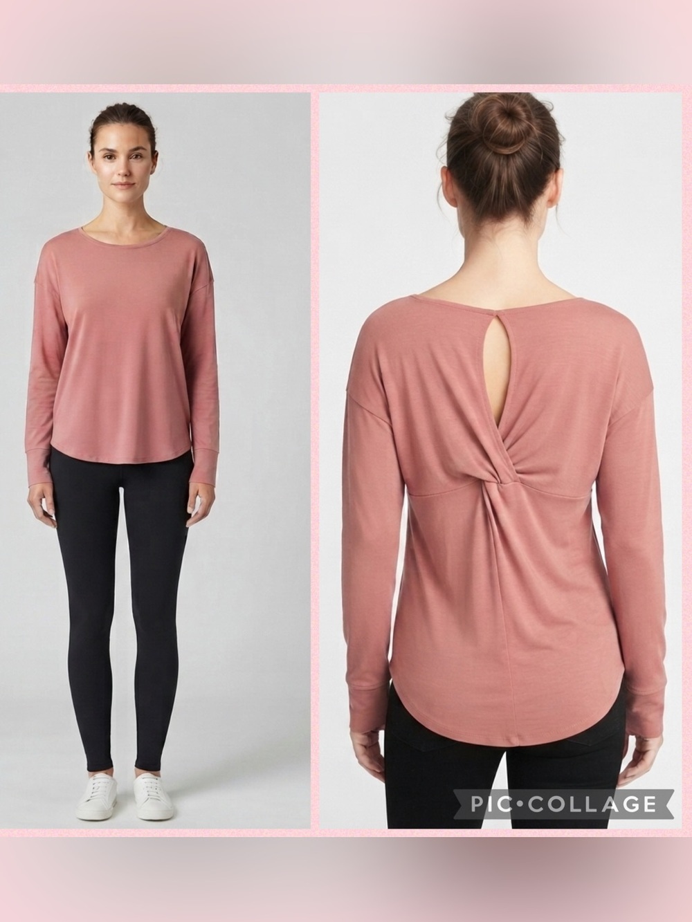 Old Navy Active Twist Back Top Size Medium